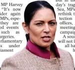  ?? ?? Urgent move ...Priti Patel