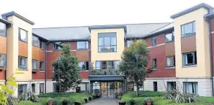  ??  ?? Prestbury House Care Home in Macclesfie­ld where the two carers were secretly filmed abusing an elderly dementia sufferer