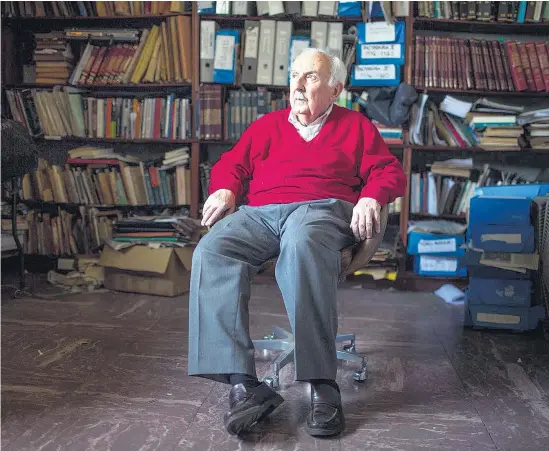  ?? Joaquín Salguero ?? Galasso está a punto de cumplir 85 años. Su libro sobre Blanco Fombona se publica por primera vez en la Argentina.