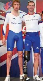 ?? ?? Winner: Alongside fellow cyclist Sir Bradley Wiggins in 2008