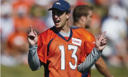  ?? ?? Trevor Siemian during his time with the Denver Broncos in 2016. Photograph: David Zalubowski/AP