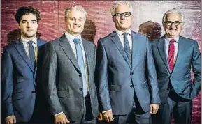  ?? LLIBERT TEIXIDÓ ?? Àlex, Marc, Ferran y Amadeu Jori, tres generacion­es de la firma