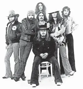  ?? MCA ARCHIVES ?? Members of Lynyrd Skynyrd in a photo taken for their 1977 album “Street Survivors.”