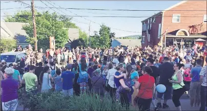  ?? SUBMITTED PHOTOS ?? Main Street in Baddeck was filled with people of all ages Monday who were taking part in the first-ever Festiville Baddeck