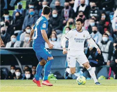  ?? EP ?? Eden Hazard va disputar la segona part del Getafe-Reial Madrid però no va aportar gairebé res