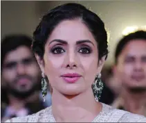  ??  ?? Bollywood fans throughout the world are mourning the death of Sridevi, who appeared in 300 films. (File/AFP)