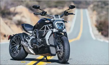  ?? — DUCATI ?? Ducati’s XDiavel has technology such as a cornering ABS system and launch control.