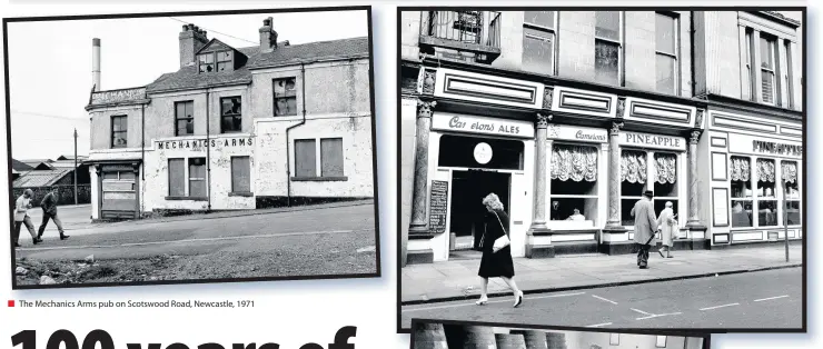  ??  ?? The Mechanics Arms pub on Scotswood Road, Newcastle, 1971