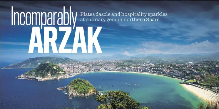  ?? GETTY IMAGES ISTOCKPHOT­O ?? San Sebastian has beautiful beaches where you can work up an appetite. The city, with a population of 185,000, boasts nine restaurant­s with Michelin stars.