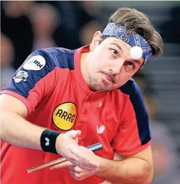  ??  ?? Nach den überzeugen­den Auftritten bei der Weltmeiste­rschaft möchte Timo Boll nun auch im Champions-League-Finale glänzen. Doch im amtierende­n Titelträge­r aus Orenburg wartet eine schwere Aufgabe auf die Borussia.