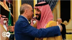  ?? ?? The first embrace since the Khashoggi murder is widely seen as a break-through