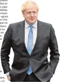  ?? // AFP ?? El primer ministro británico,
Boris Johnson