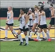  ?? KEV HUNTER/MEDIANEWS GROUP ?? CB West breaks the huddle during its game with North Penn on Thursday.