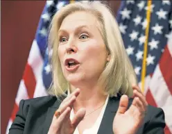  ??  ?? What about her sons? Sen. Kirsten Gillibrand’s “future” leaves them out.