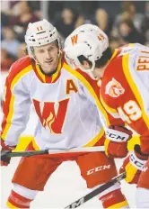  ?? AZIN GHAFFARI FILES ?? Wranglers forward Matthew Phillips, who leads the AHL in scoring, was called up by the Flames on Thursday.