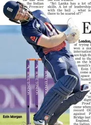  ??  ?? Eoin Morgan