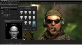  ??  ?? far left: the new facial animation tools allow you to achieve any expression in an easy and intuitive way.