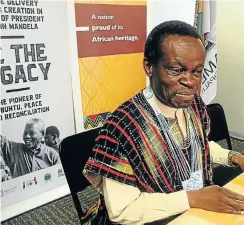  ?? Picture: Lulamile Feni ?? Professor Patrick Lumumba delivered the Nelson Mandela centenary lecture at Walter Sisulu University in Mthatha last month.