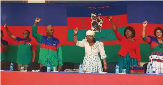  ?? Photo: Emmency Nuukala ?? Recruit… Swapo Party members at the SPWC central committee meeting in Swakopmund.