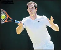  ??  ?? HOLD COURT: Murray is still on the comeback trail