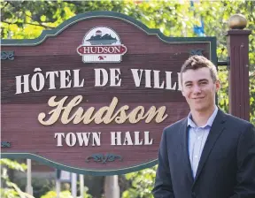  ??  ?? Austin Rikley-Krindle, 19, was elected as a Hudson town councillor.