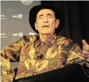  ?? Sowetan ?? Tough questions: Former justice Albie Sachs asked whether cultural projects actually serve communitie­s they seek to protect. /