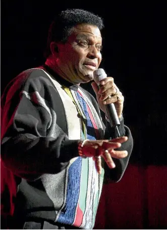  ?? JULIANNE MYERS-POULSEN/ STUFF ?? Charley Pride performing in Christchur­ch in 2001. He made several visits to New Zealand, last appearing in March 2019.