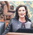  ??  ?? Seit Anfang 2019 ist Whitmer (48) Gouverneur­in von Michigan.