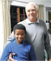  ??  ?? DRAWING YOUNG AND OLD: The oldest golfer at the Alex Golf Day in aid of Sunshine Coast Hospice was Dan Swart and the youngest was nine-year-old Mihlali Nanto, who plays off a 19 handicap