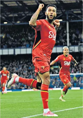  ?? ?? Making a point: Joshua King, who had an unsuccessf­ul loan spell at Everton, celebrates a goal