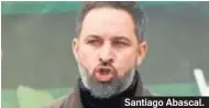  ??  ?? Santiago Abascal.