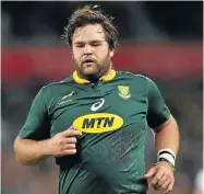  ?? BackpagePi­x ?? Seven Tests into his return from a careerthre­atening neck injury, Bok prop Frans Malherbe is taking nothing for granted.