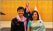  ??  ?? Australia’s High Commission­er to India Harinder Sidhu with Dr Kiran Mazumdar-shaw.