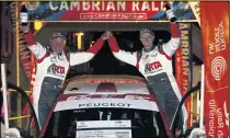  ??  ?? Wilson scored a narrow victory late on in Junior BRC Wilson (r) and Kierans (l) celebrate their triumph