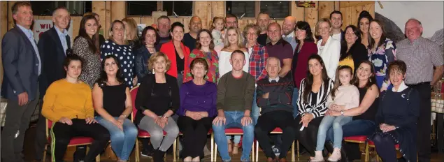  ??  ?? Organising committee, supporters and recipients of the impressive €30,000 raised during Small Mike’s All-Ireland held in Beaufort in September.Photos by Riona MacMonagle