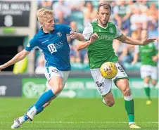  ??  ?? St Johnstone youngster Ali McCann (left).