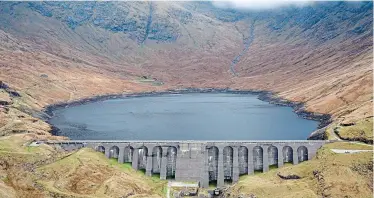  ??  ?? Hollow mountain: The Cruachan reservoir and dam can power more than 225,000 homes