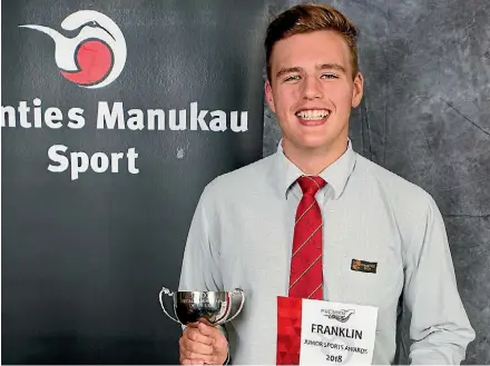  ??  ?? Cameron Hooper’s dedication towards playing and umpiring squash has earned him an accolade as this year’s Counties Manukau Junior Sports Awards and Volunteer Recognitio­n Ceremony.