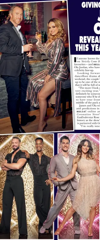  ??  ?? JOHN WHAITE AND JOHANNES RADEBE KATIE McGLYNN AND GORKA MARQUEZ TOM FLETCHER AND AMY DOWDEN GREG WISE AND KAREN HAUER