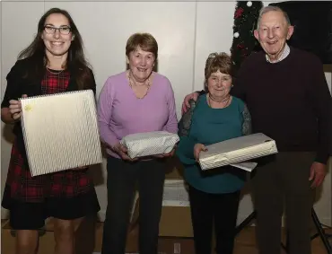  ?? Photo: John Tarrant ?? Breeda O’Riordan, Kathleen O’Sullivan, Moira O’Keeffe and Dr. Pat Casey worked behind the scenes at the 2019 Cullen and District Special Needs Associatio­n Christmas Party.