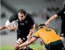  ?? RICK WILSON/STUFF ?? Sam Whitelock will almost certainly feature for the All Blacks in July, but he hasn’t played for four weeks due to a broken finger.