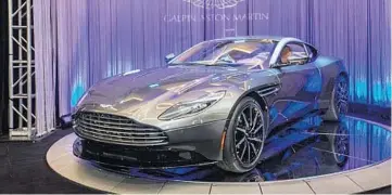  ?? Photo courtesy of the LA Auto Show ?? Aston Martin is displayed by Galpin Motors.