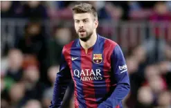  ??  ?? Gerard Pique