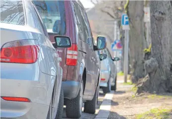  ?? FOTO: INGEBORG WAGNER ?? Wie finden Sie die Donau? Rein zufällig hinter der Parkreihe in der Weimarstra­ße. Die FH-Studenten schlagen vor, die Straße am Sommerwoch­enende für den Verkehr zu sperren.