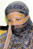  ?? BILD: DPA ?? Die pakistanis­che Christin Asia Bibi bei ihrer Anhörung in einem Gefängnis