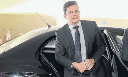  ?? DIDA SAMPAIO/ESTADAO-9/9/2015 ?? Brasília. Juiz Sérgio Moro, que conduz a Lava Jato em Curitiba, durante evento no Congresso em setembro do ano passado