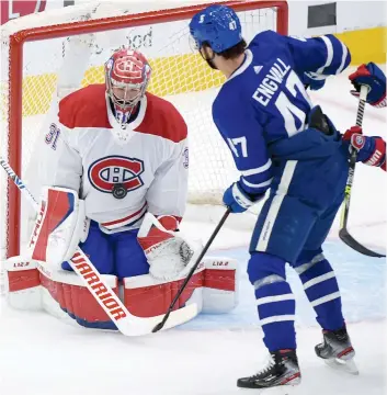  ?? PHOTO USA TODAY SPORTS ?? Carey Price a repoussé 32 rondelles, dont le tir de Pierre Engvall.