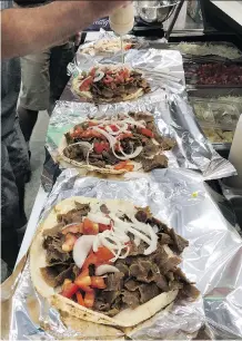  ?? NAHAS PHOTOS: NICHOLAS ?? Donairs are spicy, they’re sweet, and an East Coast favourite — in 2015, Halifax named the donair as the city’s official food.