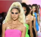  ?? Noam Galai/Getty Images for NYFW ?? Models walk the runway at the Sergio Hudson show during New York Fashion Week: The Shows at Gallery at Spring Studios on Saturday in New York City.