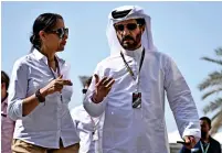  ?? ?? FIA President Mohammed Ben Sulayem (right) at the Formula One Abu Dhabi Grand Prix at the Yas Marina Circuit . — afp
